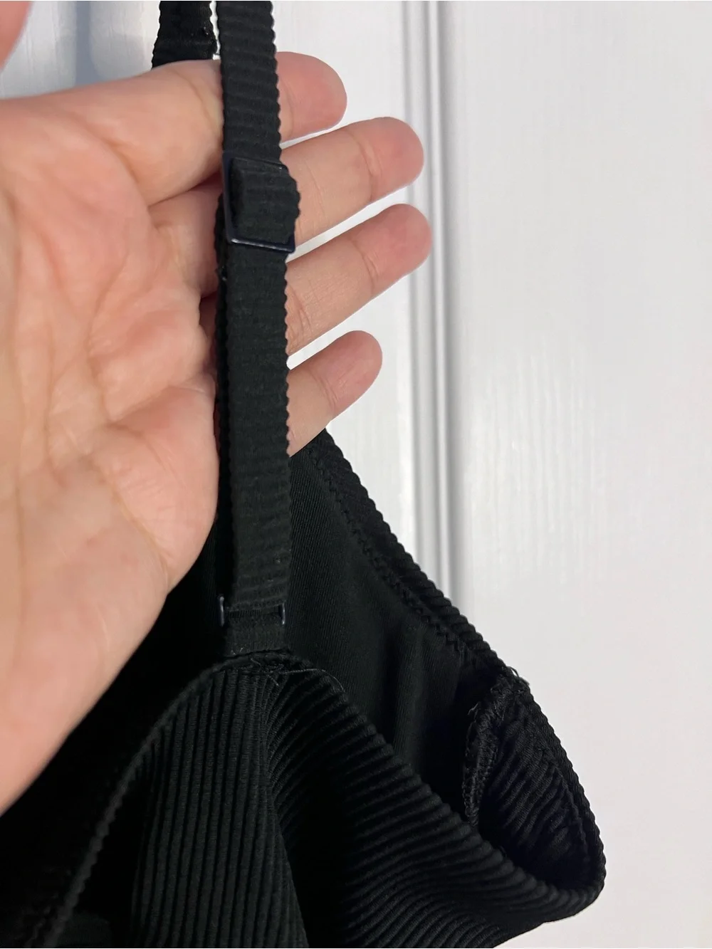 Aerie one piece full coverage Black Ribbed One-Piece Swimsuit size XL - Picture 10 of 12